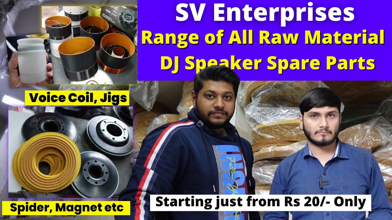 DJ Speaker Parts starting from Rs 20/- Only 🔥 | SV Enterprises, Lajpat Rai Market, Delhi DJ k Vlogs