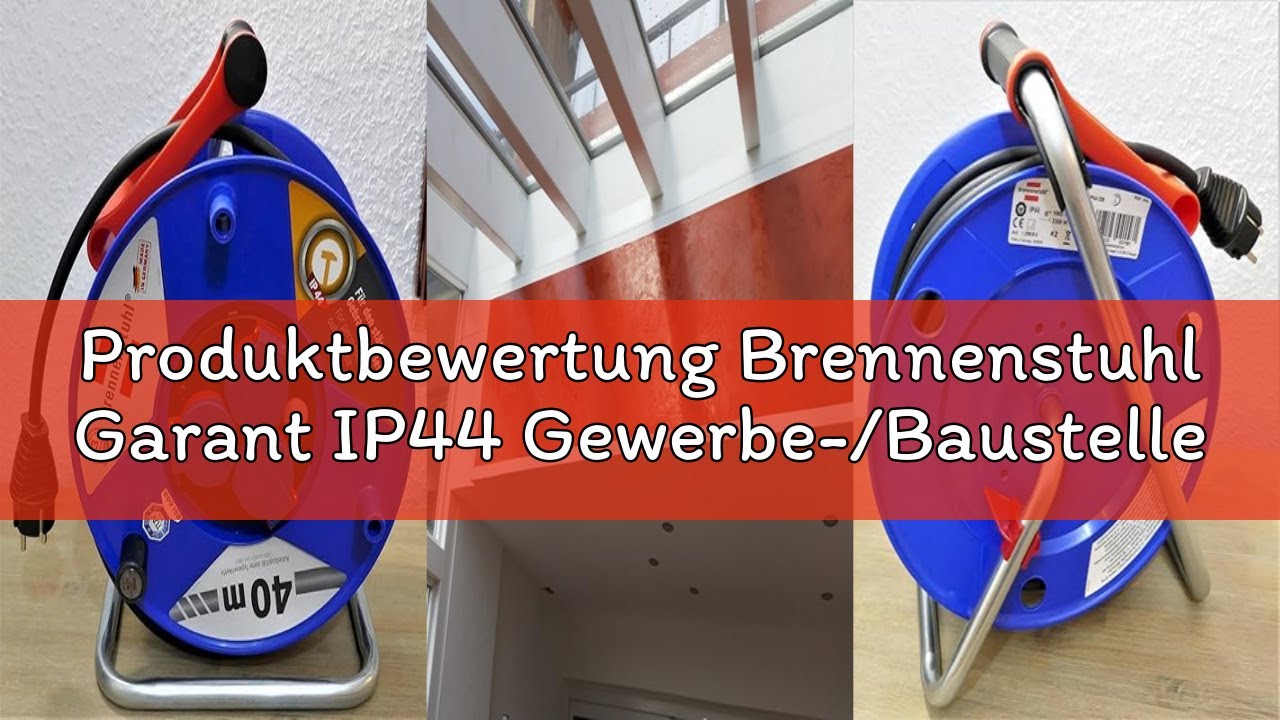 Produktbewertung Brennenstuhl Garant IP44 Gewerbe-/Baustellen-Kabeltrommel, 40m - Spezialkunststoff