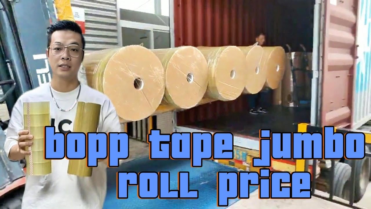 Adhesive tape jumbo roll,adhesvie tape jumbo roll,bopp adhesive packing tape jumbo rolls