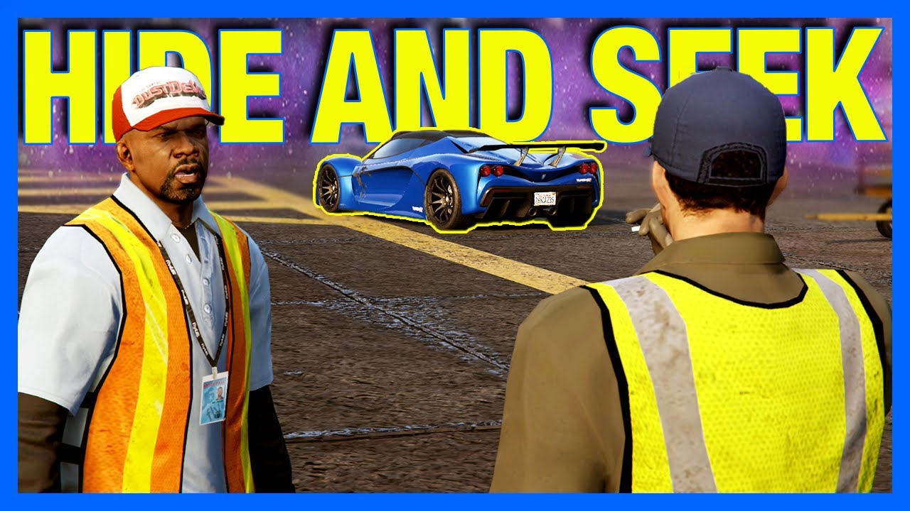 GTA 5 Online : HIDE AND SEEK!! [Airport Edition]
