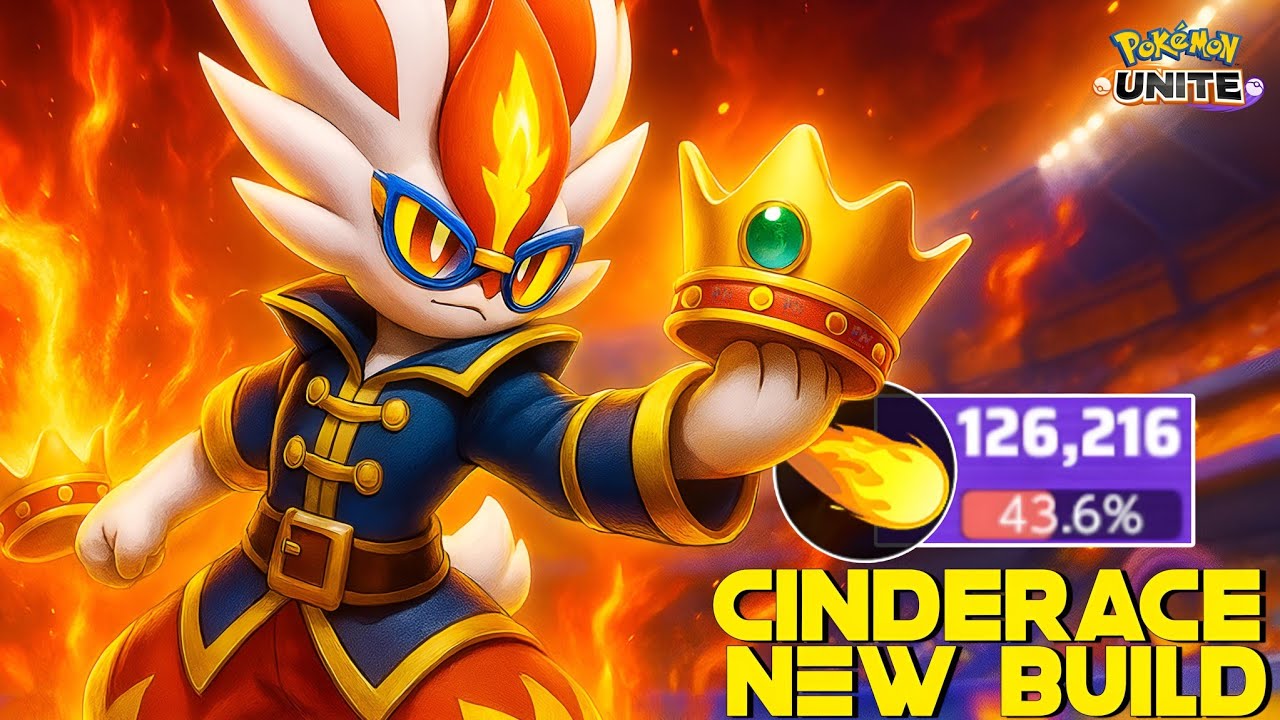 CINDERACE LOOKS INSANELY OP WITH BUFFED DRAIN CROWN 😲 | POKEMON UNITE