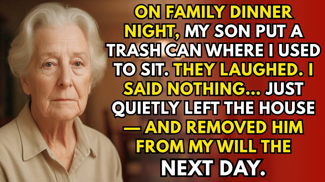 On Family Dinner Night, My Son Replaced My Chair With A Trash Can — So I Walked Out And Cut Him Off