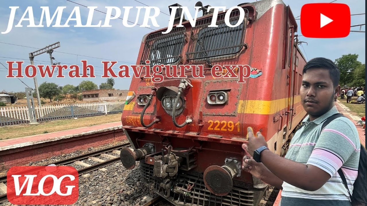 jamalpur howrah kaviguru exp 13015/13016 sleeper class journey vlog #kaviguruexpress