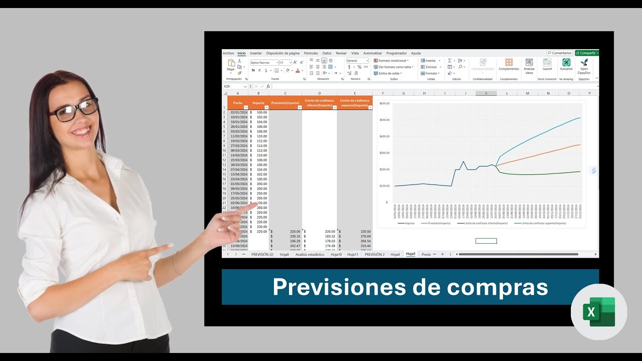 Previsión de compras con Excel