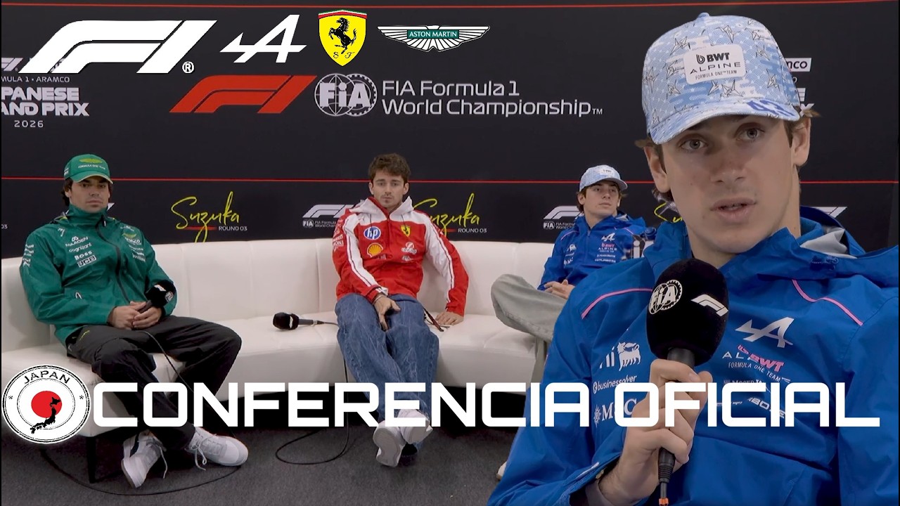 FRANCO COLAPINTO🇦🇷 CHARLES LECLERC LANCE STROLL CONFERENCIA OFICIAL de PILOTOS F1 en GP JAPON 2026