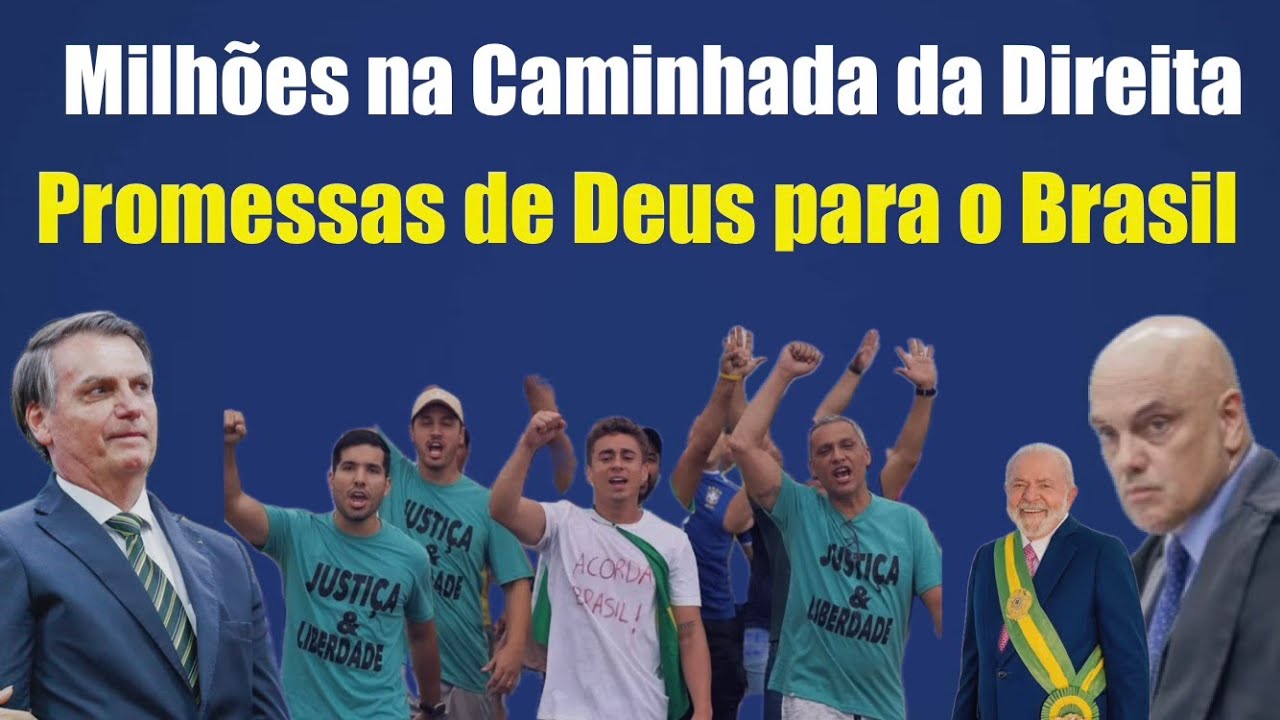 Direita arrasta Milhões de Pessoas para Brasília e a promessa de Deus