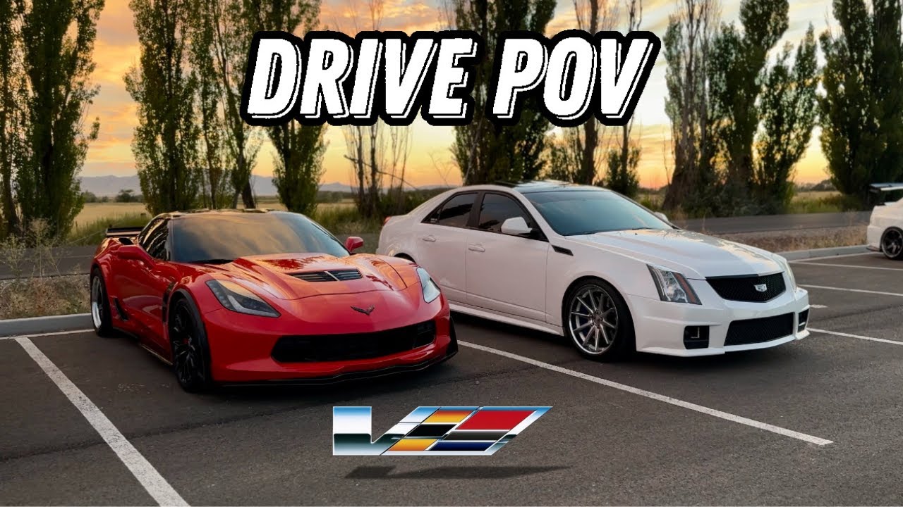 TOOK MY CTS-V TO A CAR MEET (DRIVER POV)