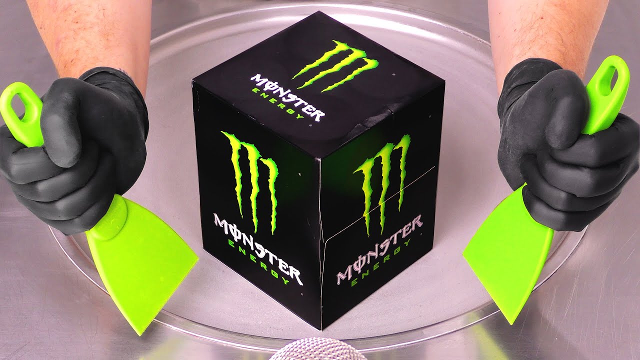 Monster Energy - Secret Box ??? | Ice Cream Rolls ASMR