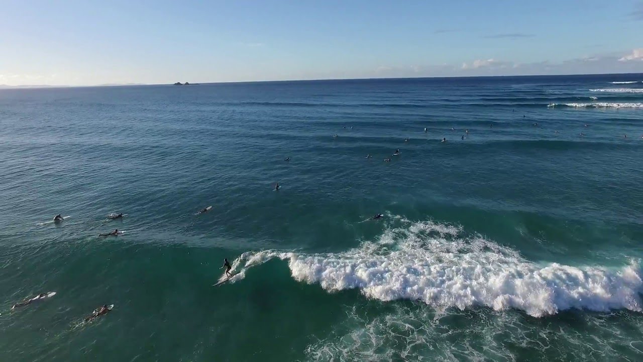 Surfing at Watego's Beach, Byron Bay