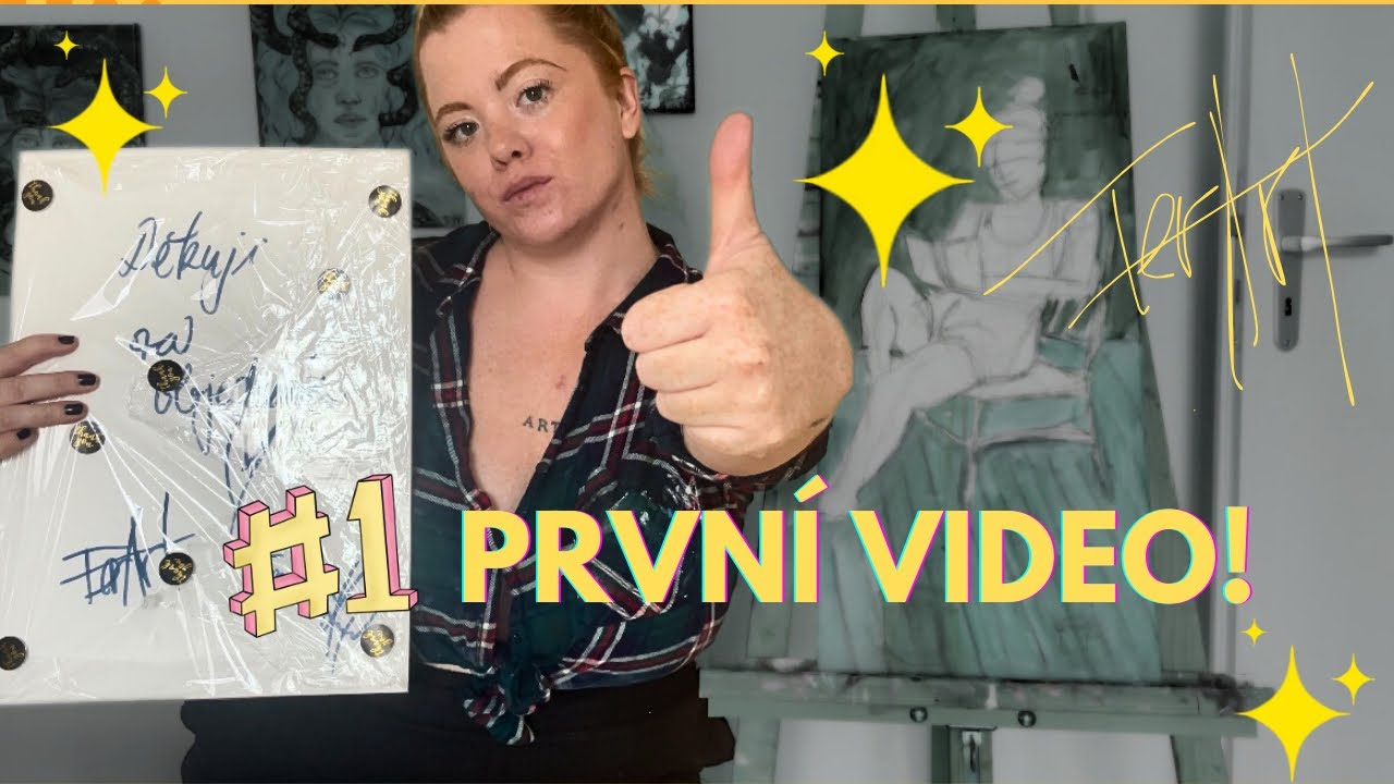 Moje první video 🎥 Začínám malbu + balím objednávku | ter_art_ter
