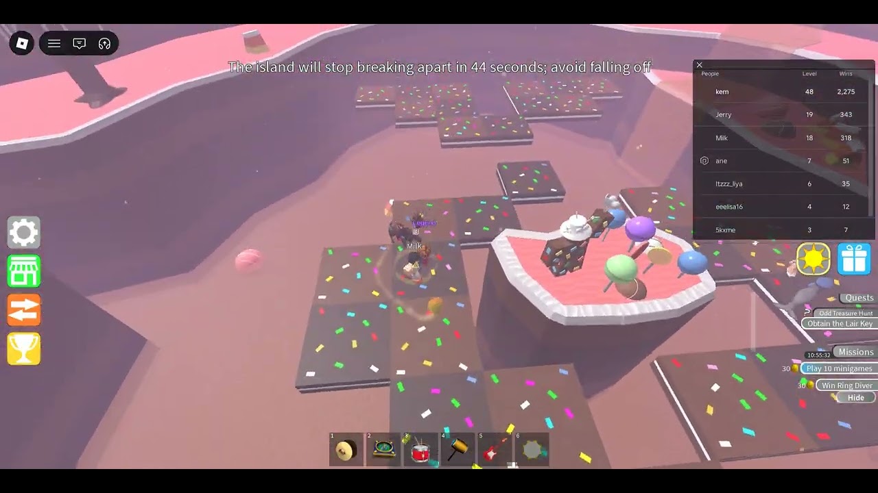 Roblox Epic Minigames | Crumble Island (Candylands)