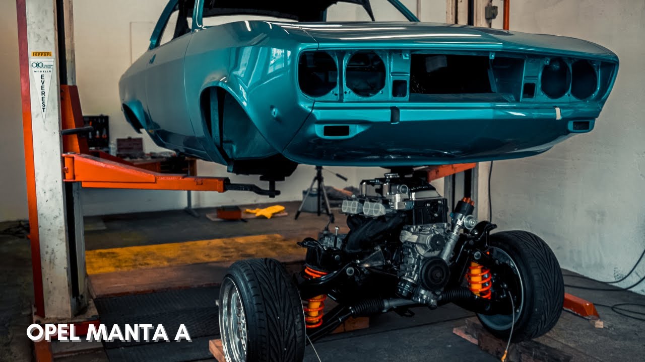 Opel Manta A - engine and axles ready mounted