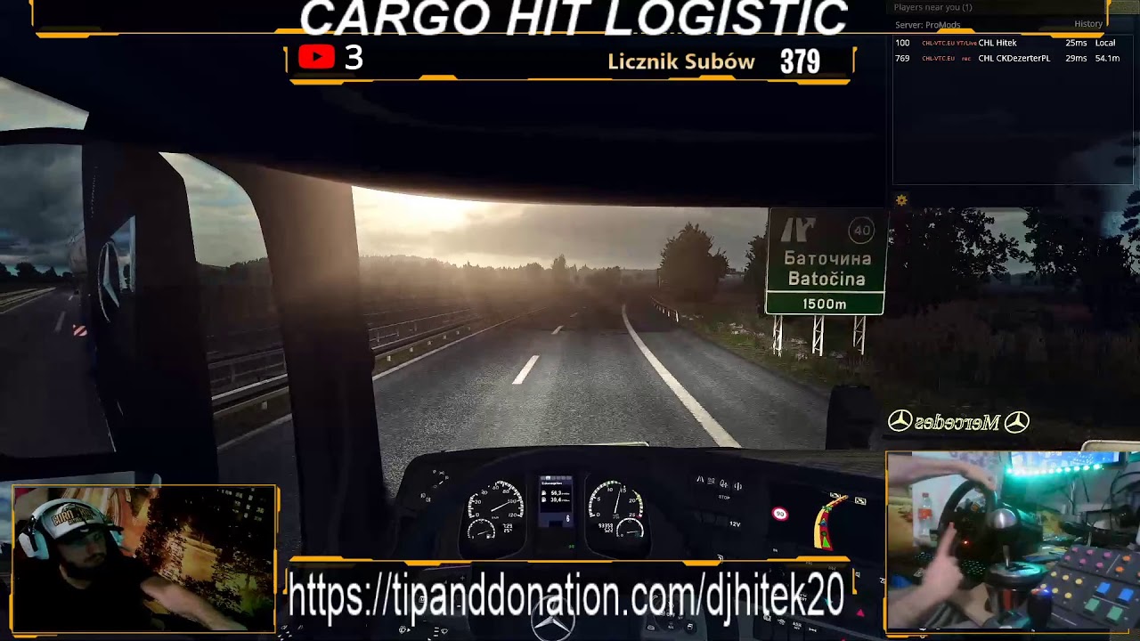 Euro Truck Simulator 2 #Multiplayer  #Promods #SCSoftware #Facebook @CargoHitLogistic