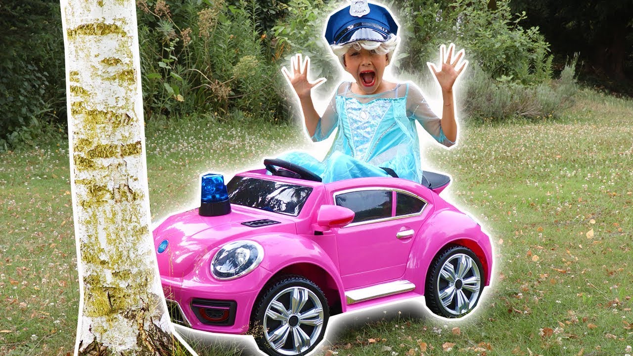 POLICE OFFICER ELSA RIDES A CAR | Princesses In Real Life | Maleficent Minions Pranks