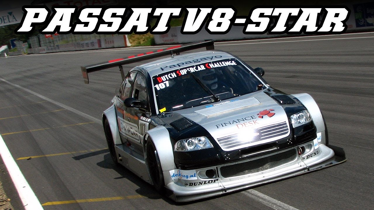 VW Passat V8 star at Zolder 2007 and 2012