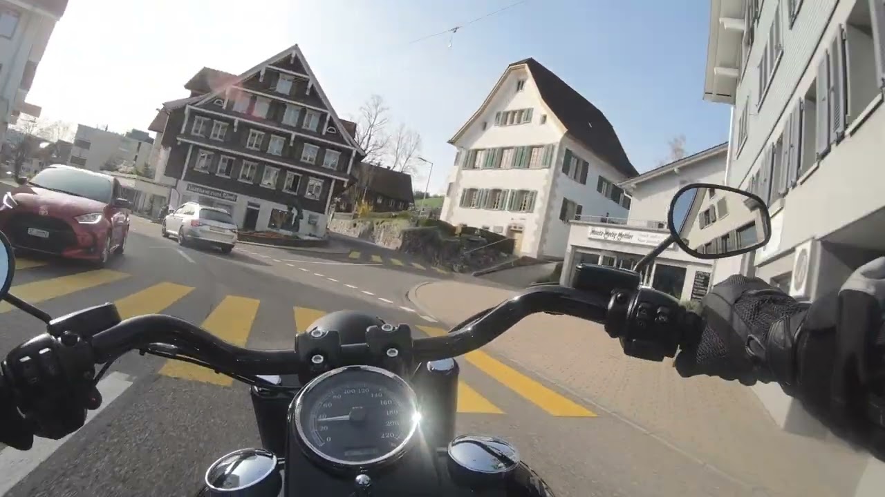 Harley Davidson Fatboy S Rideout to Raten| Pure Exhaust Sound [4K]