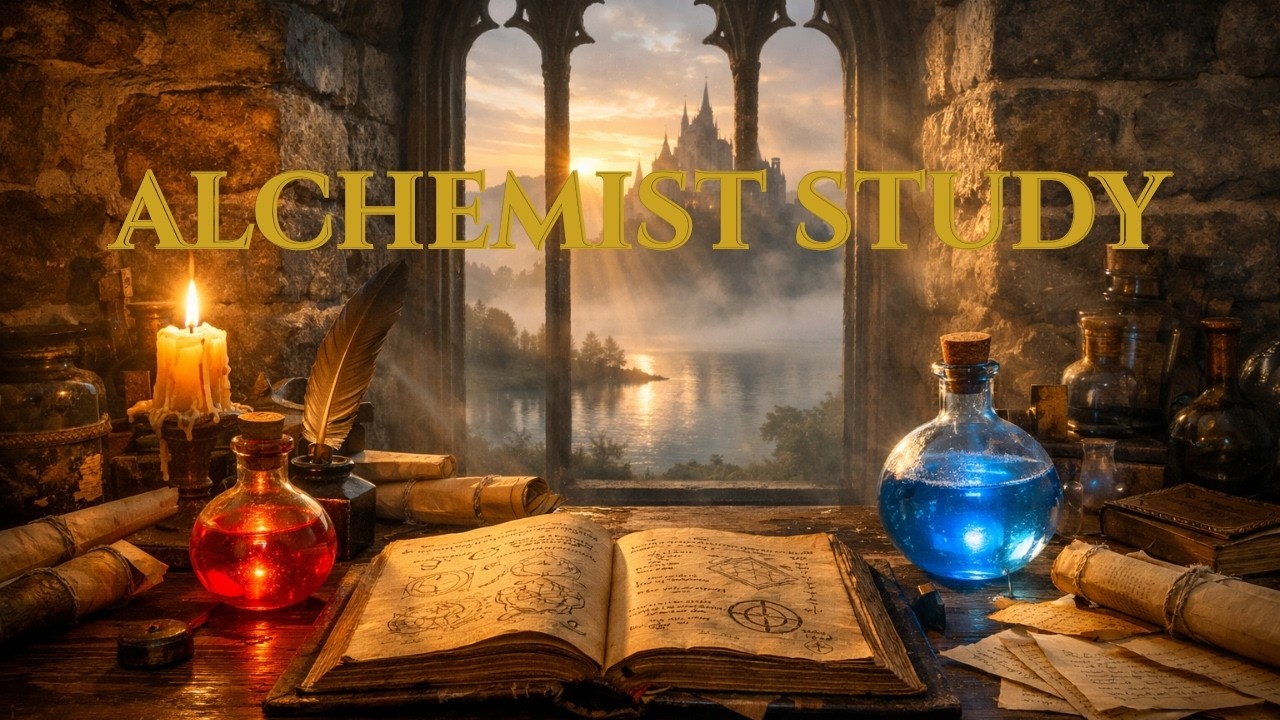 The Alchemist’s Study in Avalon | Medieval Celtic Ambience for Focus (2 Hours)