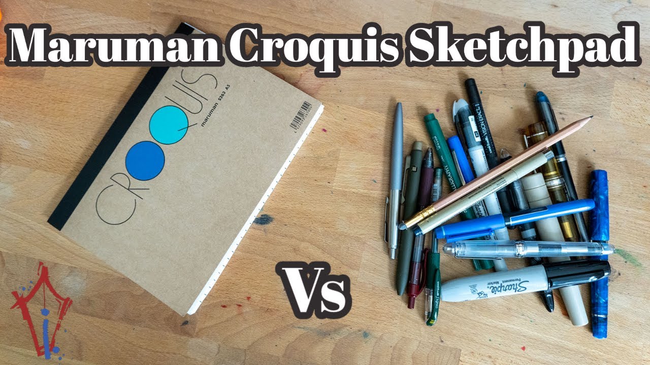 Maruman's New Croquis Sketchbook vs all sorts of writing tools! How does it hold up?