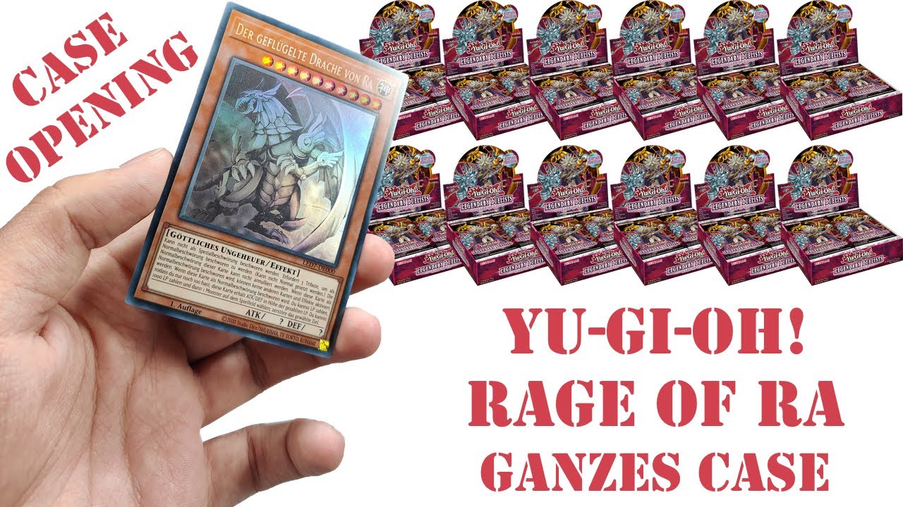 Yu-Gi-Oh! Legendary Duelists - Rage Of Ra - komplettes Case geöffnet