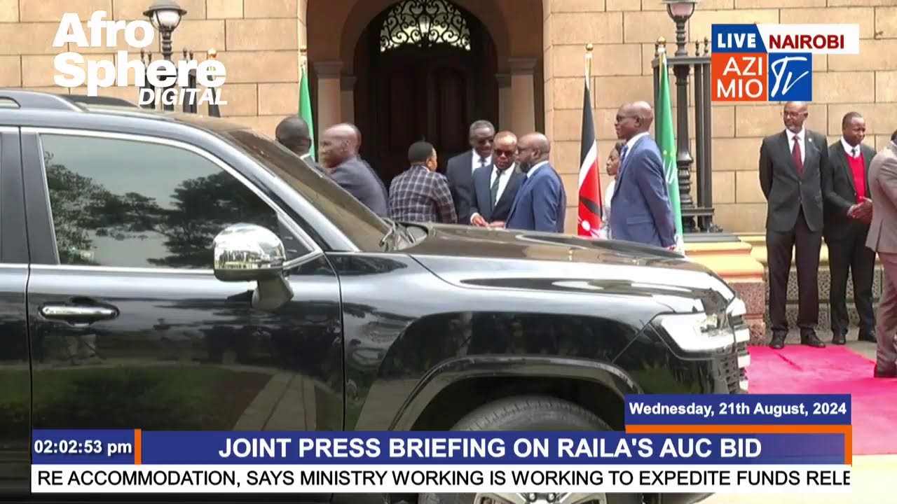 LIVE: JOINT PRESS BRIEFING ON RAILA'S AUC CHAIR BID