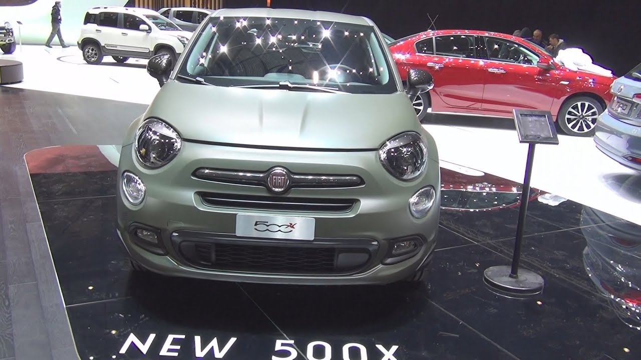Fiat 500X S-Design City Look 4x2 1.4 MultiAir 140 hp DCT Verde Alpi (2017) Exterior and Interior