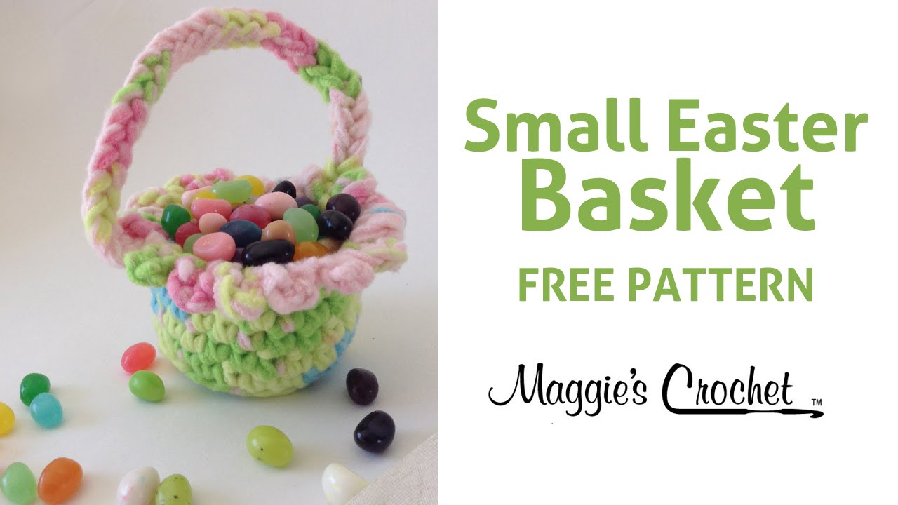 Small Easter Basket Free Crochet Pattern - Right Handed