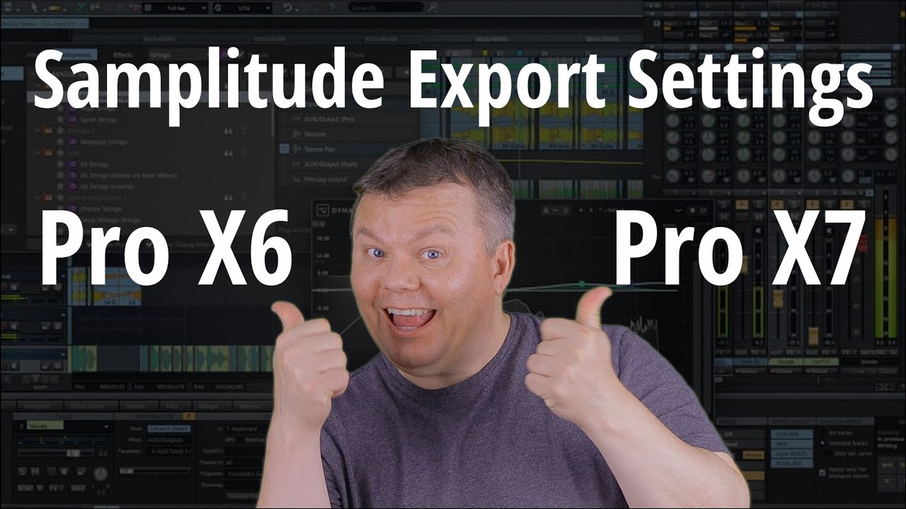 Magix Samplitude Pro X - RAW Tracks Export Settings (X1 to X7)