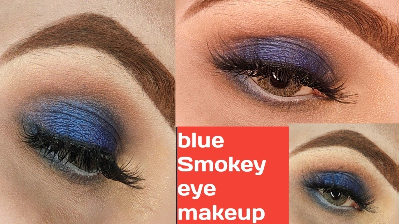 how to do blue Smokey eye makeup|blue Smokey eye makeup tutorial for biggners