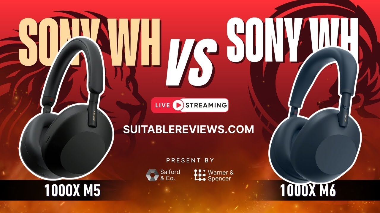 Battery Life Comparison: Sony WH-1000XM5 vs Sony WH-1000XM6 Wireless Headphones. 