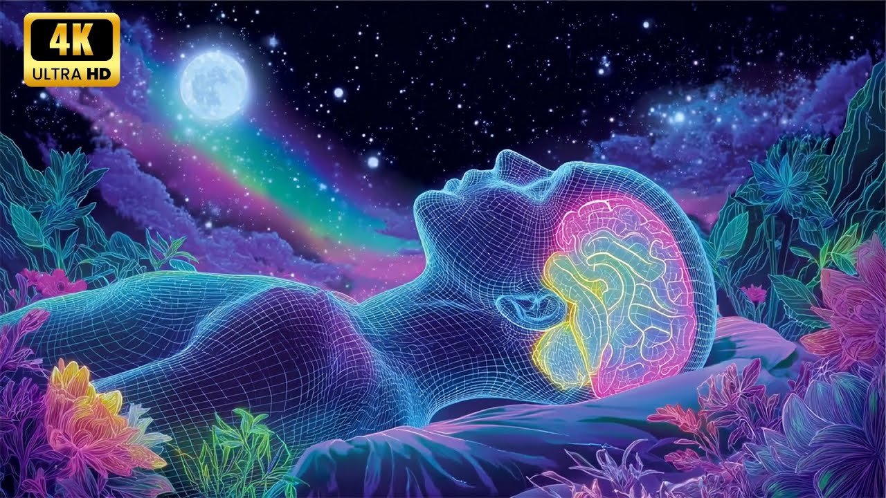 432Hz + 963Hz + 528Hz + 852Hz | The Deepest Healing Sleep: Whole Body Regeneration, Remove Insomnia