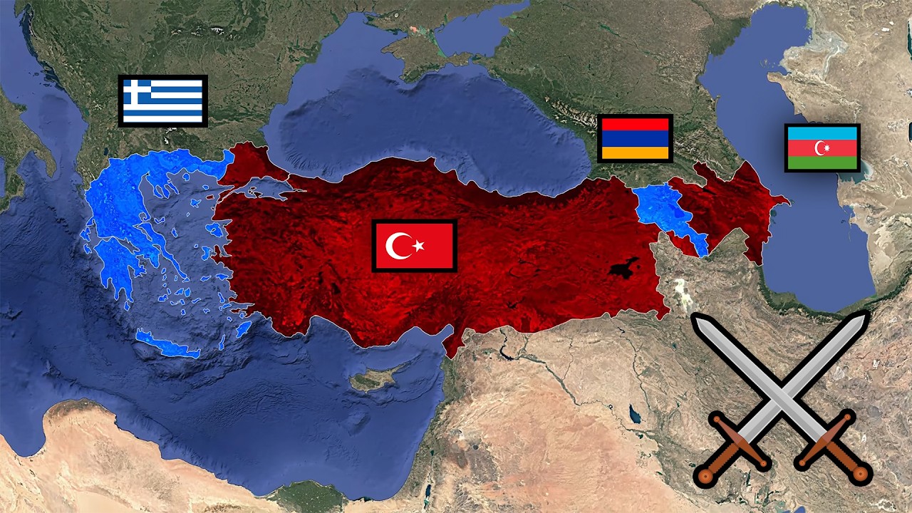 Türkiye + Azerbaycan vs Yunanistan + Ermenistan | Savaş Senaryosu | Müttefikler