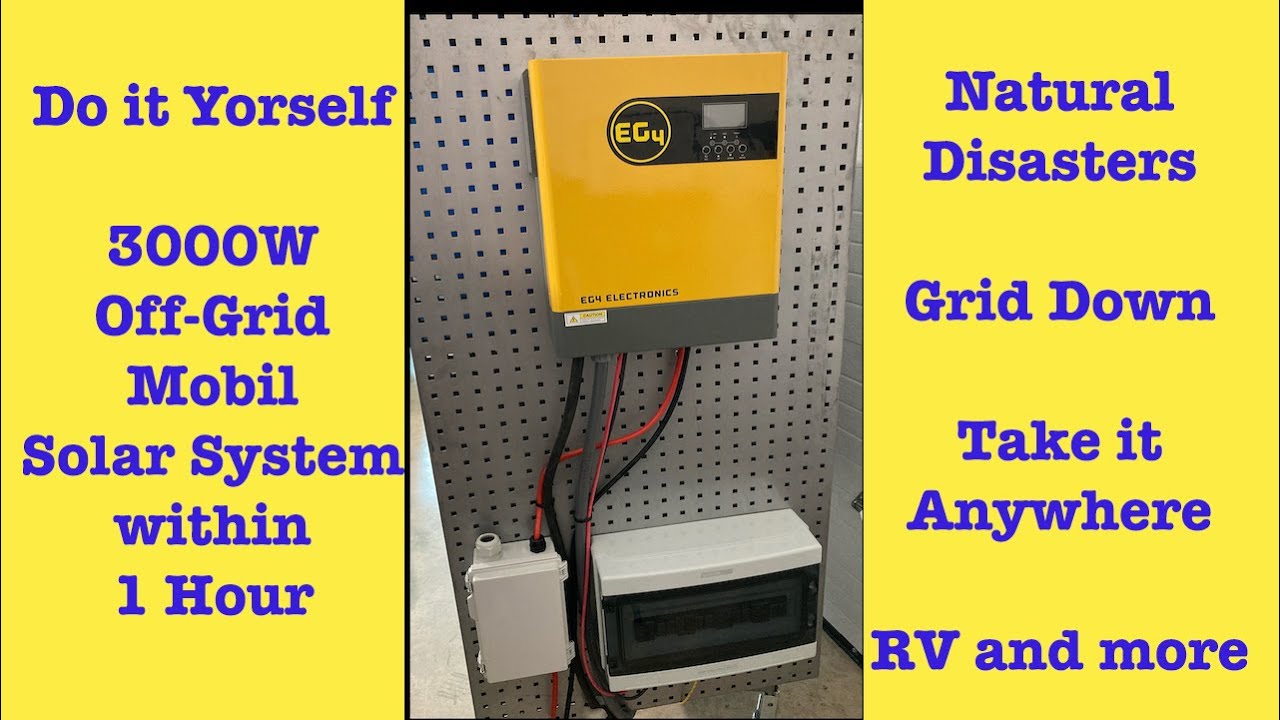 EG4 3kW Off-Grid System in 1 Hour! Grid Down, Natural Disaster