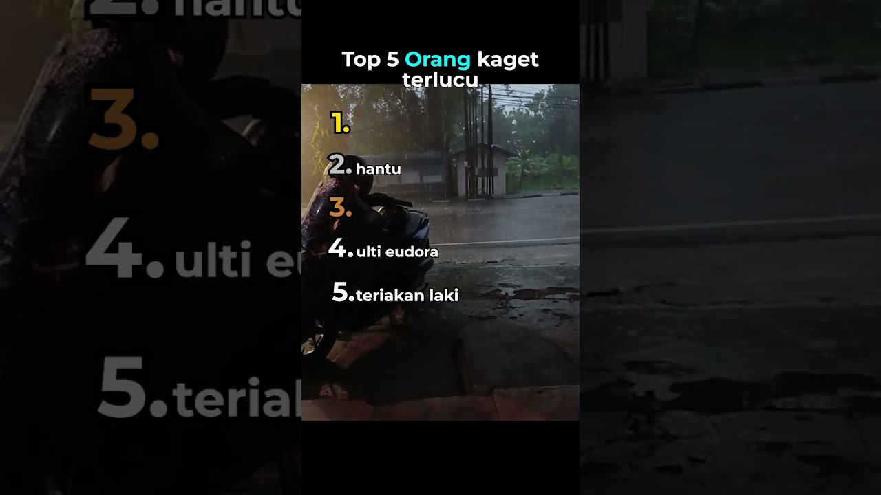 Top 5 Orang kaget terlucu😂
