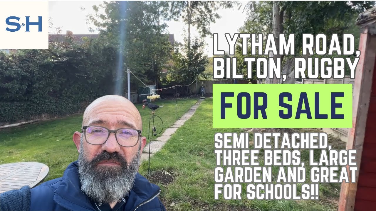 Semi Detached Home for Sale in Bilton, Rugby - Lytham Road - Three Bed, Big Garden, Ideal first home