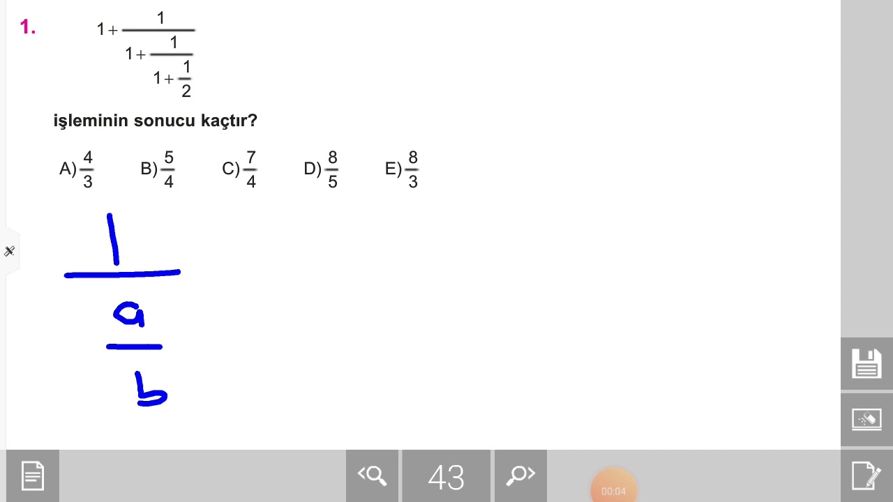 TYT RASYONEL SAYILAR MERDİVENLİ SORULAR NASIL YAPILIR ÖĞRETİYORUM .. #rasyonelsayılar #tytmatematik