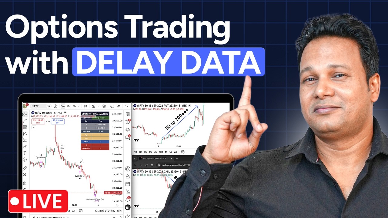 🔴 Live | Option Trading Using Time Machine Indicator | Ft. Shaikh Mursid Ali