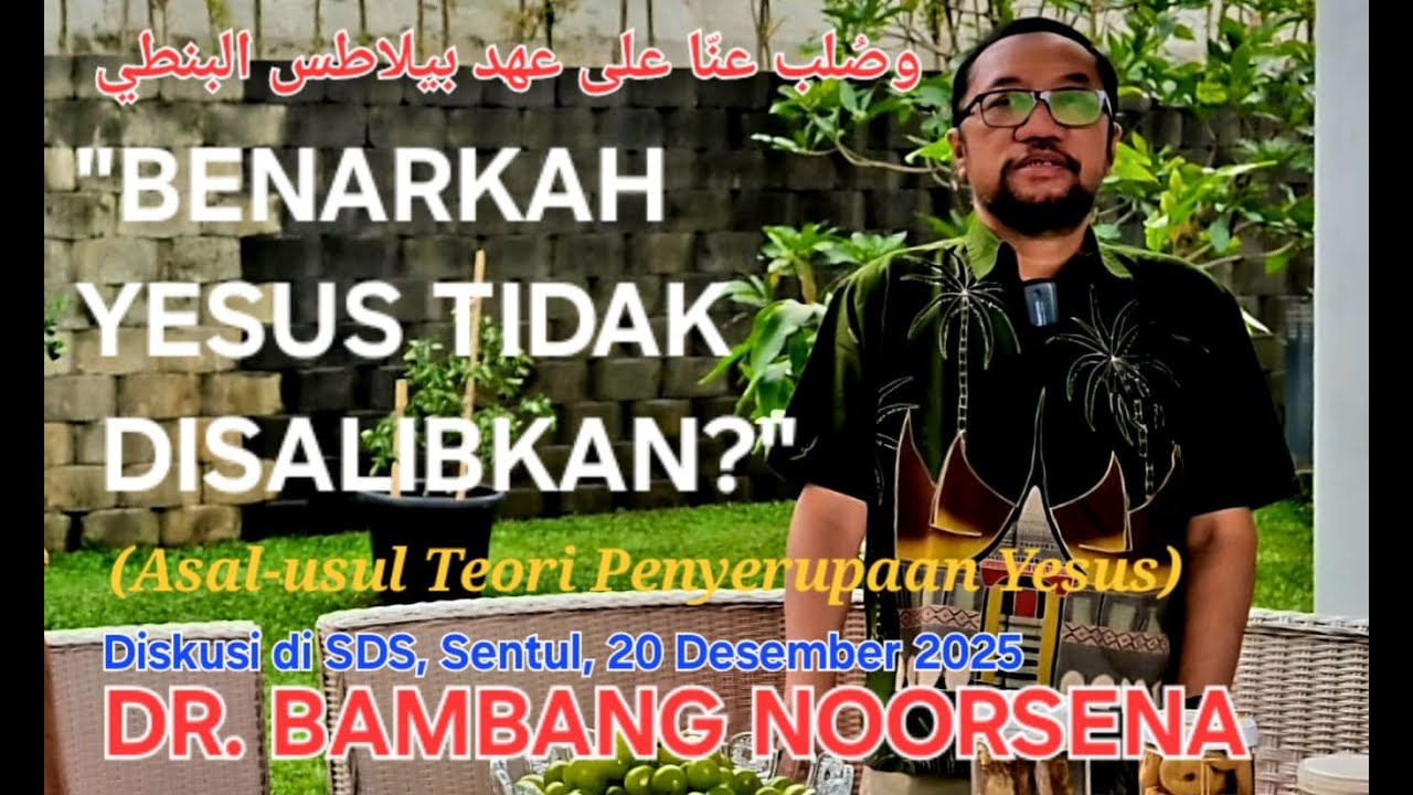 Bambang Noorsena is live! Benarkah Yesus Tidak di Salib?
