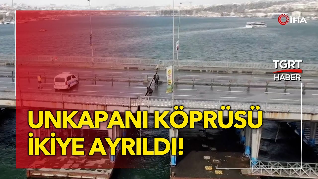 Unkapanı Köprüsü İkiye Ayrıldı! Köprü Ulaşıma Kapatıldı - TGRT Haber