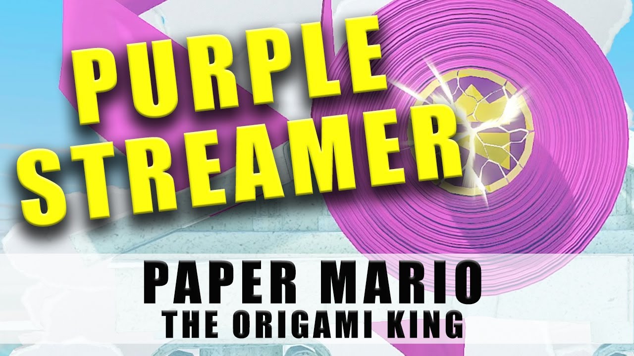 Paper Mario The Origami King Purple Streamer