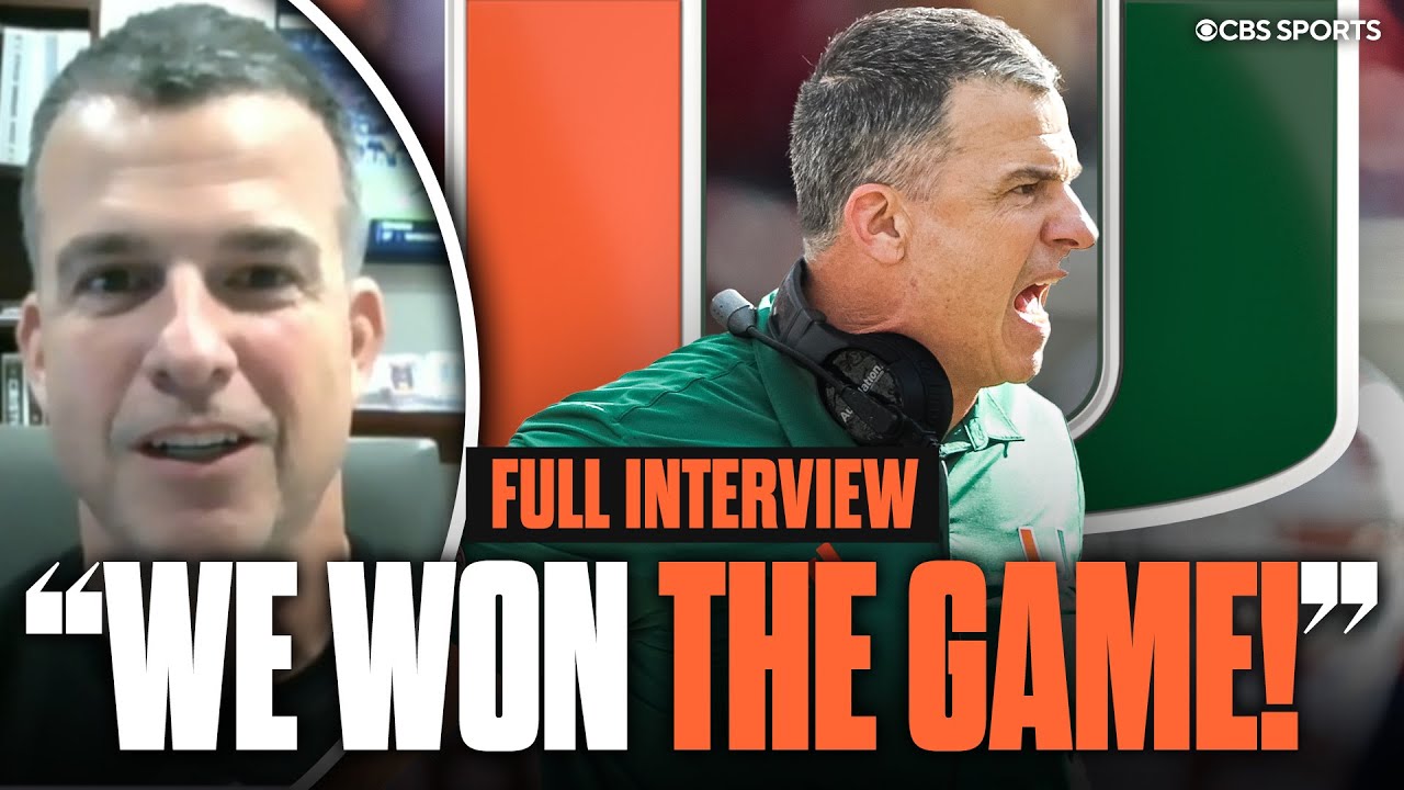 Mario Cristobal gives his reasons why Miami SHOULD MAKE the College Football Playoff over Notre Dame