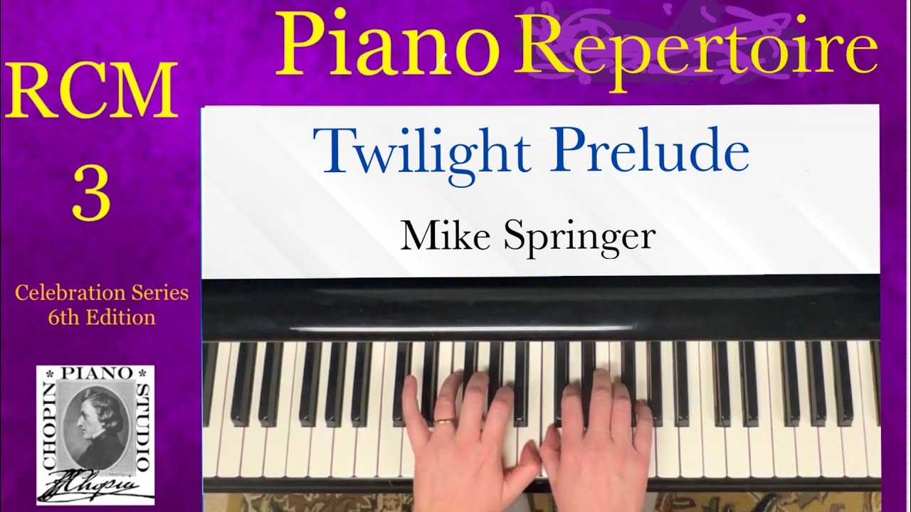 Twilight Prelude by M. Springer. RCM Piano Repertoire. 2022 Edition