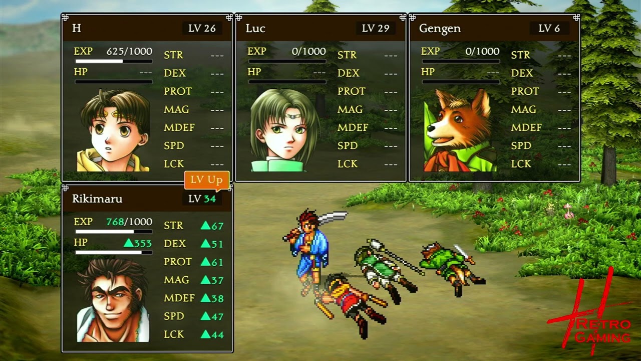 Suikoden II HD remaster Early Max Level 99