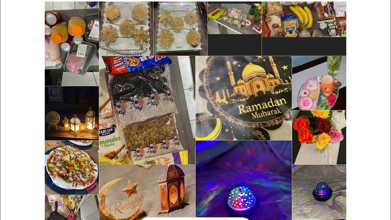 تحضيرات رمضان 🌘 🌙في الغربة 🇫🇷مع التربية👼🏻مشتريات ديكور فضيان شاركتكم كلش 😊