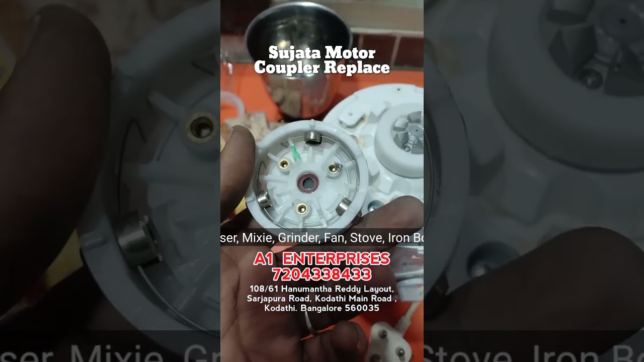 Sujata Mixie Motor Coupler Change | Sujata Mixie repair in Sarjapur road