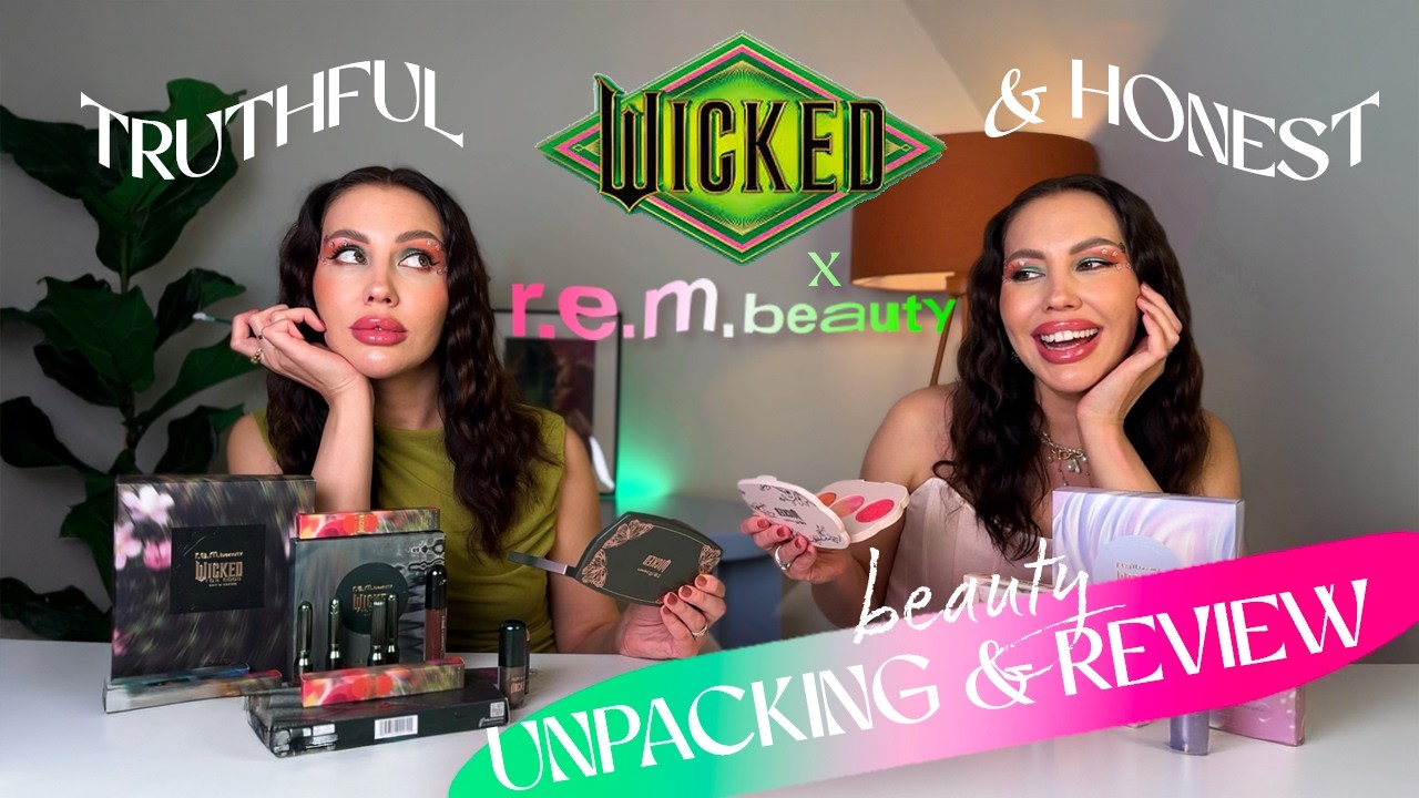 Распаковка полного набора косметики r.e.m. beauty x Wicked For Good: Веселье или мне нужно вас по...