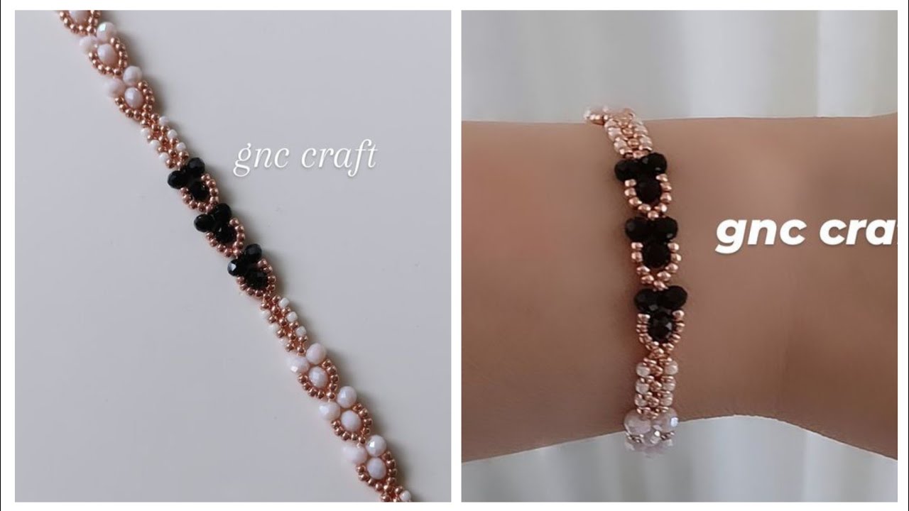 İKİ RENKLİ YAPIMI KOLAY BİLEKLİK TWO TONE EASY TO MAKE BRACELET