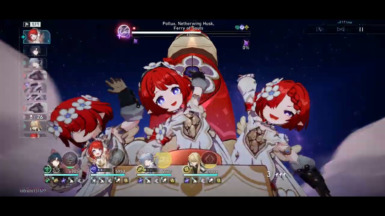I made bladie reach the paradise before his buff (MoC Floor 12 Clear)