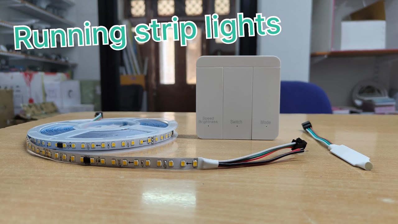 Running strip light controller || running strip sensor | water flowing strip @Thegoldenlight9602