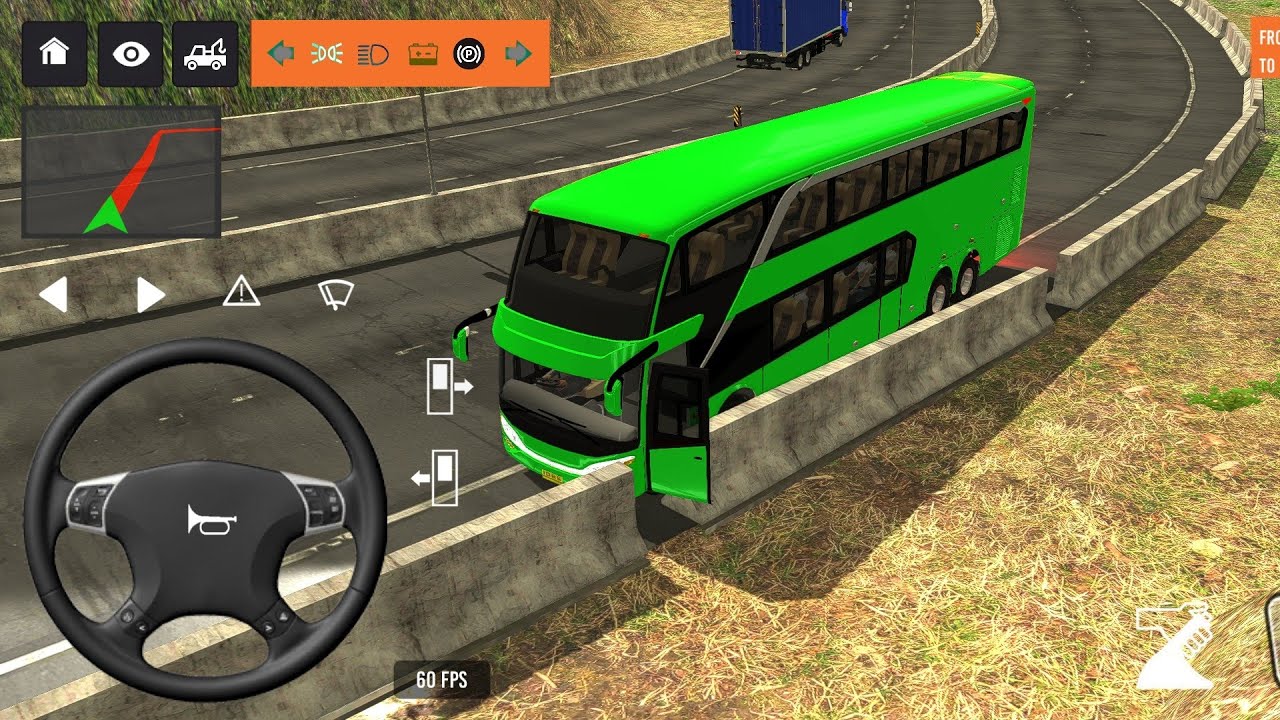 BUS SIMULATOR INDONESA || 🚍Bus  Driving👮‍♂️ City • new Coach bus Simulator-Android Gameplay Bus 2025