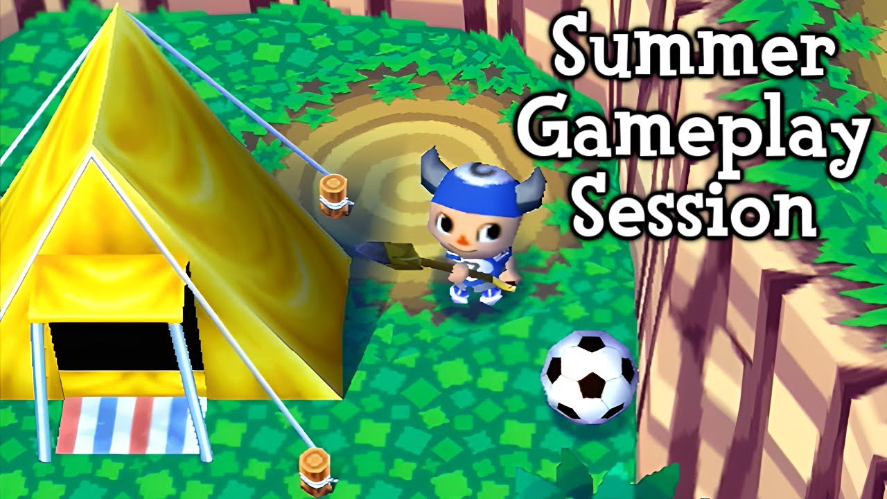Animal Crossing - Summer Gameplay Session (~30 minutes, GameCube)
